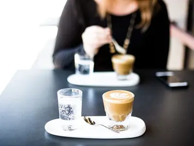 Restaurant serving coffee 