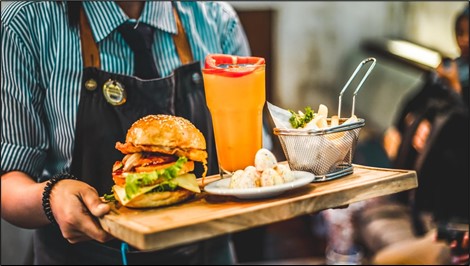Waiter Serving Food Waiter Serving Food