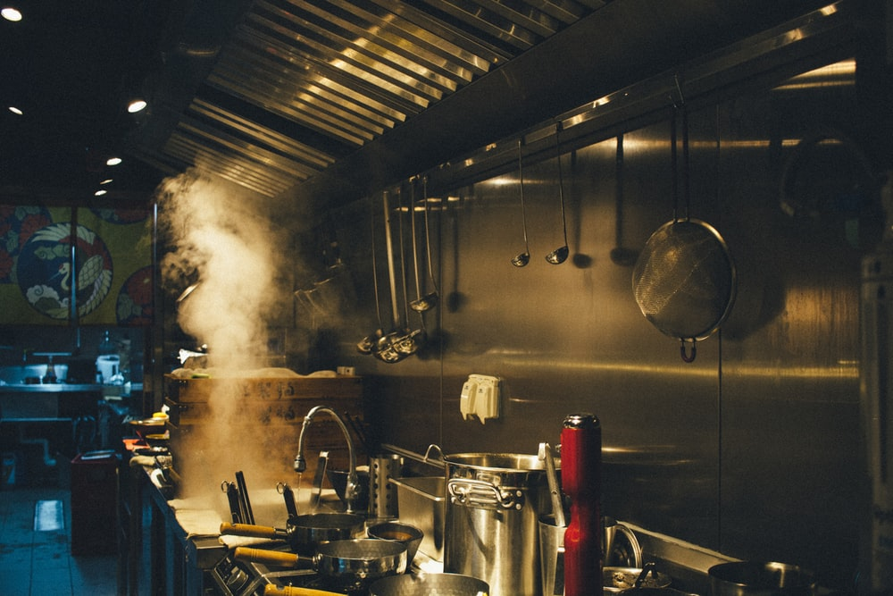 A steamy kitchen