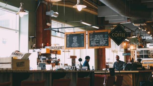 A restaurant selling coffee