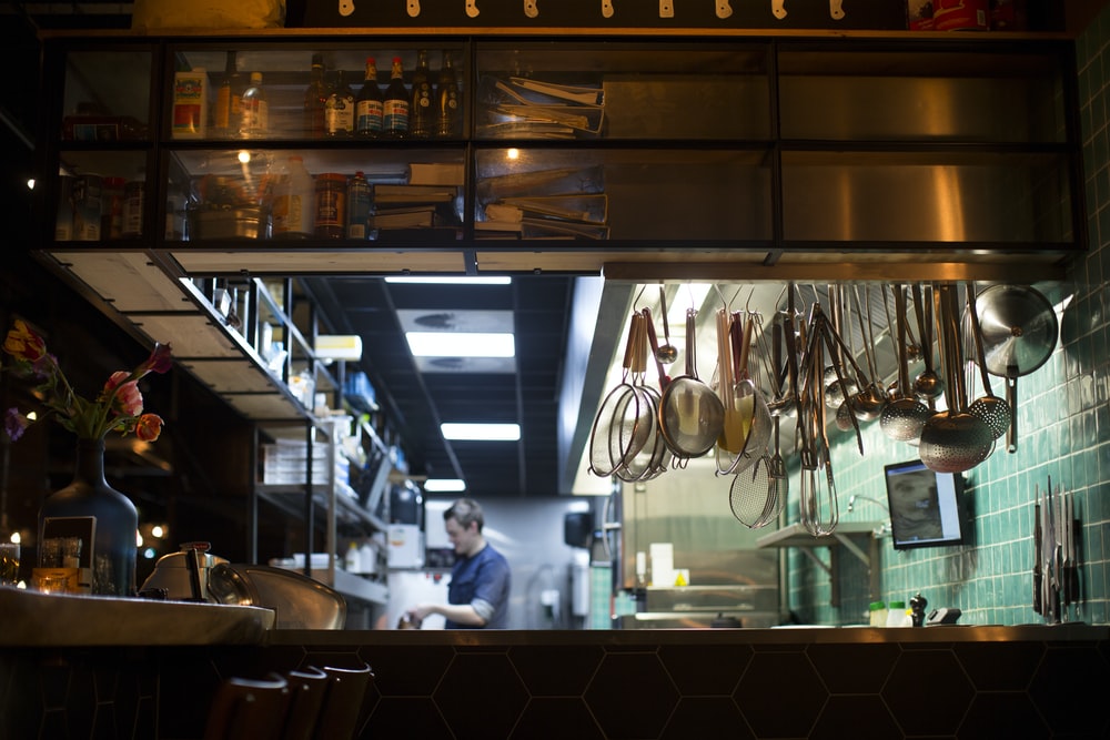 A chef preparing meals